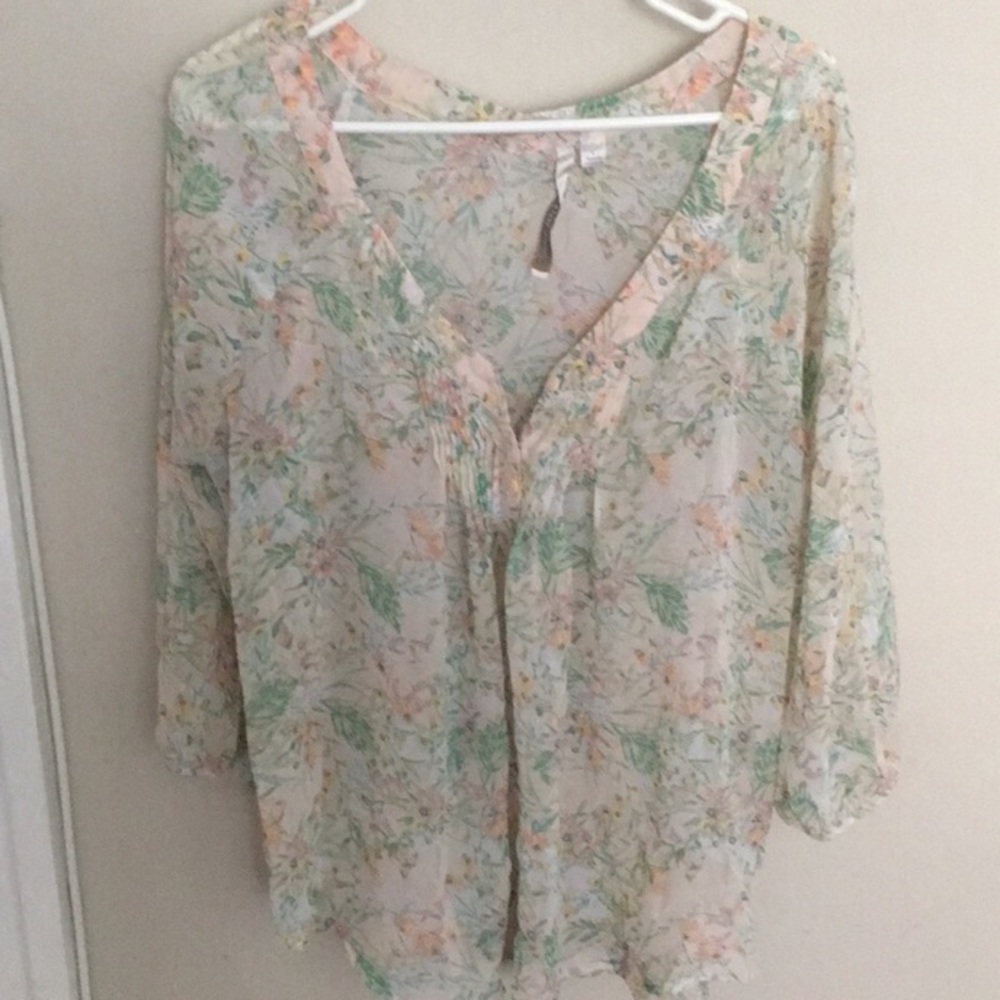 LC Lauren Conrad peasant top
